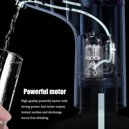 Electric Water Pump, Automatic Intelligent Household Bottled Purified Water Dispenser, USB Charging, Wireless Water Pump