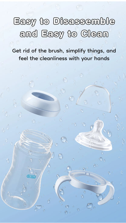 Baby PP Bottle 150/240/330ML Newborn Baby Bottle with Handle Milk BottleFeeding Baby Bottles Newborn Feeding Supplies BPA-Free