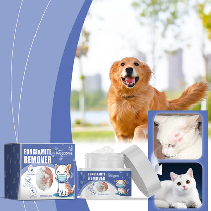 Pet Mite Removal Cream Effectively Combat Mites Quickly Clean Pets Skin Relieve Skin Itching and Discomfort Fungi & Mite Remover