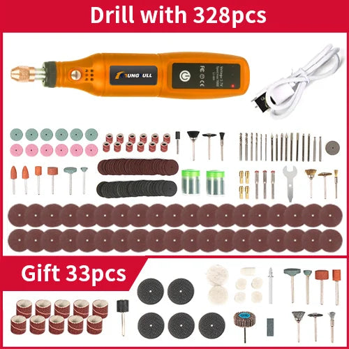 DIY Mini Rotary Tool USB Engraving Tool Dremel Tool Mini Grinder Machine Mini Wireless Drill Rechargeable Polishing Machine