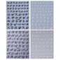 4pcs English Letter Nail Stickers Gothic Style Y2K Cool Design Roman Letter Alphabet Adhesive Nail Decal DIY Manicure Decoration