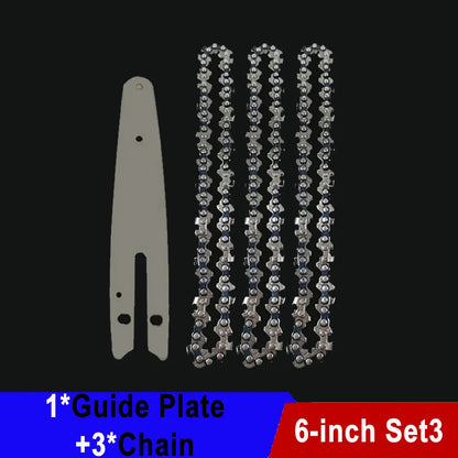 6" Saw Chain for Mini Chainsaw Mini Steel Chainsaw Chains Electric Chainsaws 37 knots 18 knives Chain Replacement Saw Accessory