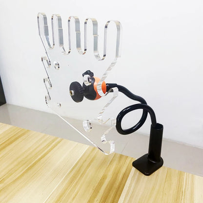 Universal Articulated Ventilator Adjustable Anesthesia Breathing Circuit Holder with Rotational Swivel & Threaded Tube Support