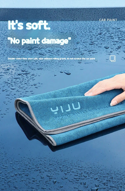 45X45cm Microfiber Car Washing Towel Lint-Free Car Cleaning Towels Supplies Ultra-Soft Drying Cloth Car Detailing Washing Tools