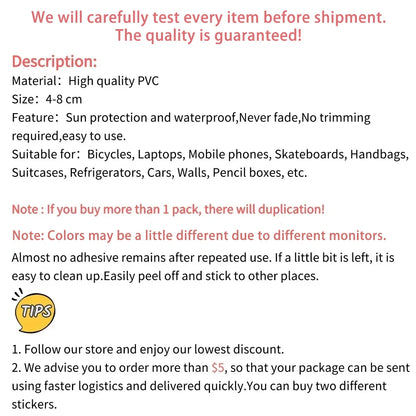 50PCS Funny Warning Sign Stickers Waterproof Vinyl Decals for Laptop Water Bottle,Sign Stickers Decoration Supplies Classic Toys