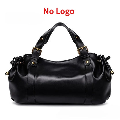 Sac à main à bandoulière Simple pour femmes, sac Boston élégant et polyvalent, sac de travail intérieur en Polyester doux