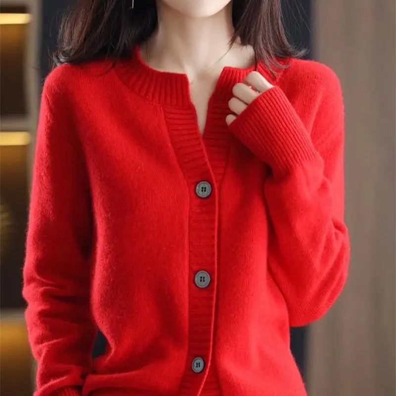 Cardigans Woman Knitted Winter 2025 Trend Fashion Tops Cardigan For Women Sweater Vintage High Quality Sweaters Korean Style