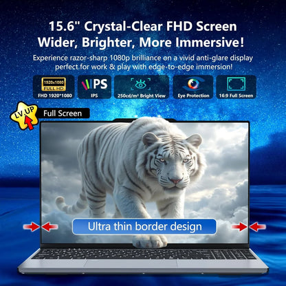 15.6 Inch 4K HD Gaming Laptop Intel Core i9-9900 Windows 11 16GB RAM 1TB SSD Ultra Thin Portable Business Notebook Computer