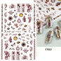 1PCS Marbled Nail Sticker 3D Abstract Lines Sticker Nail Art Supplies Nail Decals Y2K Laser Butterfly Ladies Nail Art Decoration