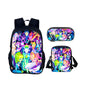 Cartoon Popular Shadow Milk Plush 3D Print 3pcs/Set pupil School Bags Laptop Daypack Backpack Inclined shoulder bag Pencil Case