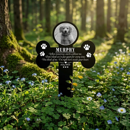 Personalized Pet Memorial Cross Stake, Custom Name & Date,Lawn Decor,Sympathy Present For Grieving Pet Owners,Pet Loss Keepsake