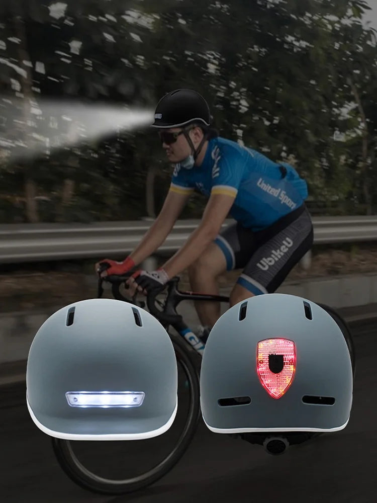 2023 Cycling Smart Tail Light Bike Adult Helmet Electric Bicycle MTB Road Scooter For Sport Urban Helmet Men Women USB charging