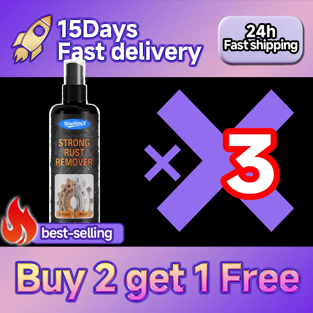 Rust Remover Spray Anti Rust Lubricant for Car Wheels Restore Metal Car Detailing