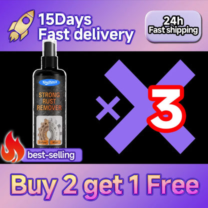 Car Rust Remover Spray with Rust Converter and Lubricant for Wheels Cleaner Vehicle Supplies