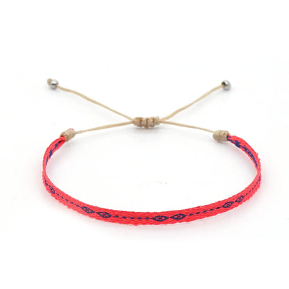 KKBEAD Wholesale Handwoven Bracelet Colombia Cloth Braided Wristband Bracelets for Women Men Gift Hippie Boho Friendship Jewelry