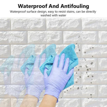 70cmx1/5/10m 3D Wallpaper Decoration Self-adhesive Antique Foam Brick Wallpaper Living Room Bedroom Waterproof 3D Wall Sticker