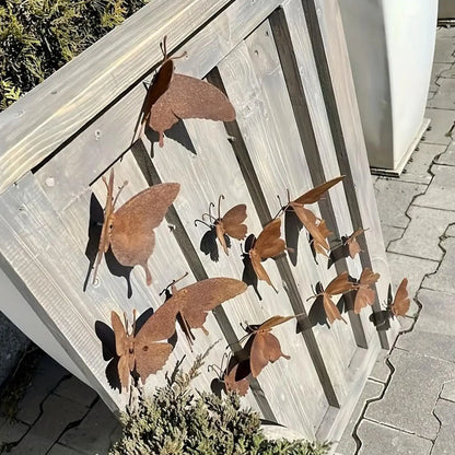 Metal Butterfly Wall Decor 15 Piece Set Aesthetic Wall Art for Girls Room Bedroom Nursery Bathroom Garden Outdoor Party Decor