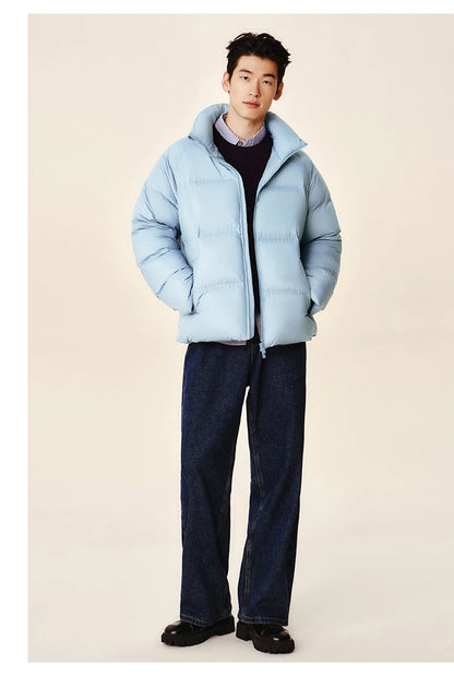 Semir Down Jacket Men Women 2026 Winter New Light Short Coat Three-Proof Thermal Puffer Coat Couple Top Trendy Down Jacket