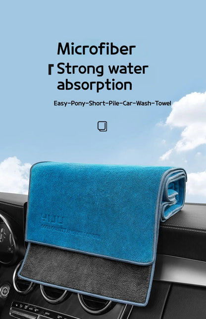 45X45cm Microfiber Car Washing Towel Lint-Free Car Cleaning Towels Supplies Ultra-Soft Drying Cloth Car Detailing Washing Tools