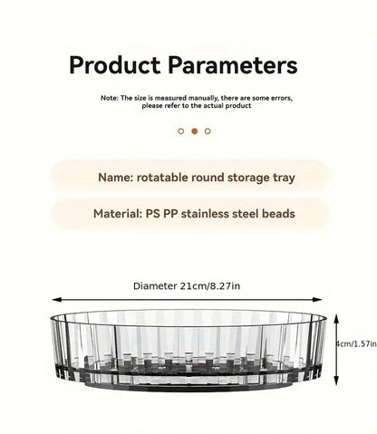 360°Rotating Rotating Spice Rack Organizer For Bathroom Kitchen Countertop Easy Access and Efficient Storage Desktop Storage Box