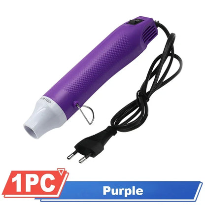220V Hot Air Gun, Soldering Temperature Blower Eu Plug, Mini Heat Gun for Shrink Tubing, Car Wrapping & DIY Crafts