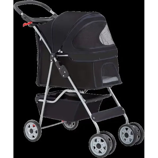 Portable Folding Pet Stroller Rotate Wheels Modern Style Medium Pets Carrying Traveling Made Vietnam TH-PSP-030