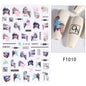 1PCS Marbled Nail Sticker 3D Abstract Lines Sticker Nail Art Supplies Nail Decals Y2K Laser Butterfly Ladies Nail Art Decoration