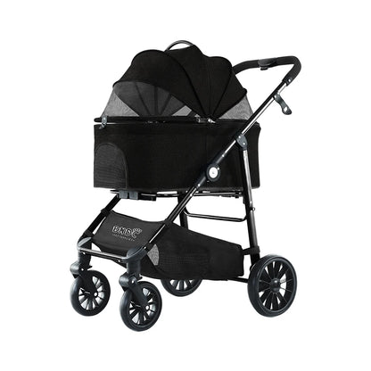 Dog Stroller Rubber Wheel Animals Travel Small Cat Cart Carrier Premium Jogger Stroller For Pet And Baby