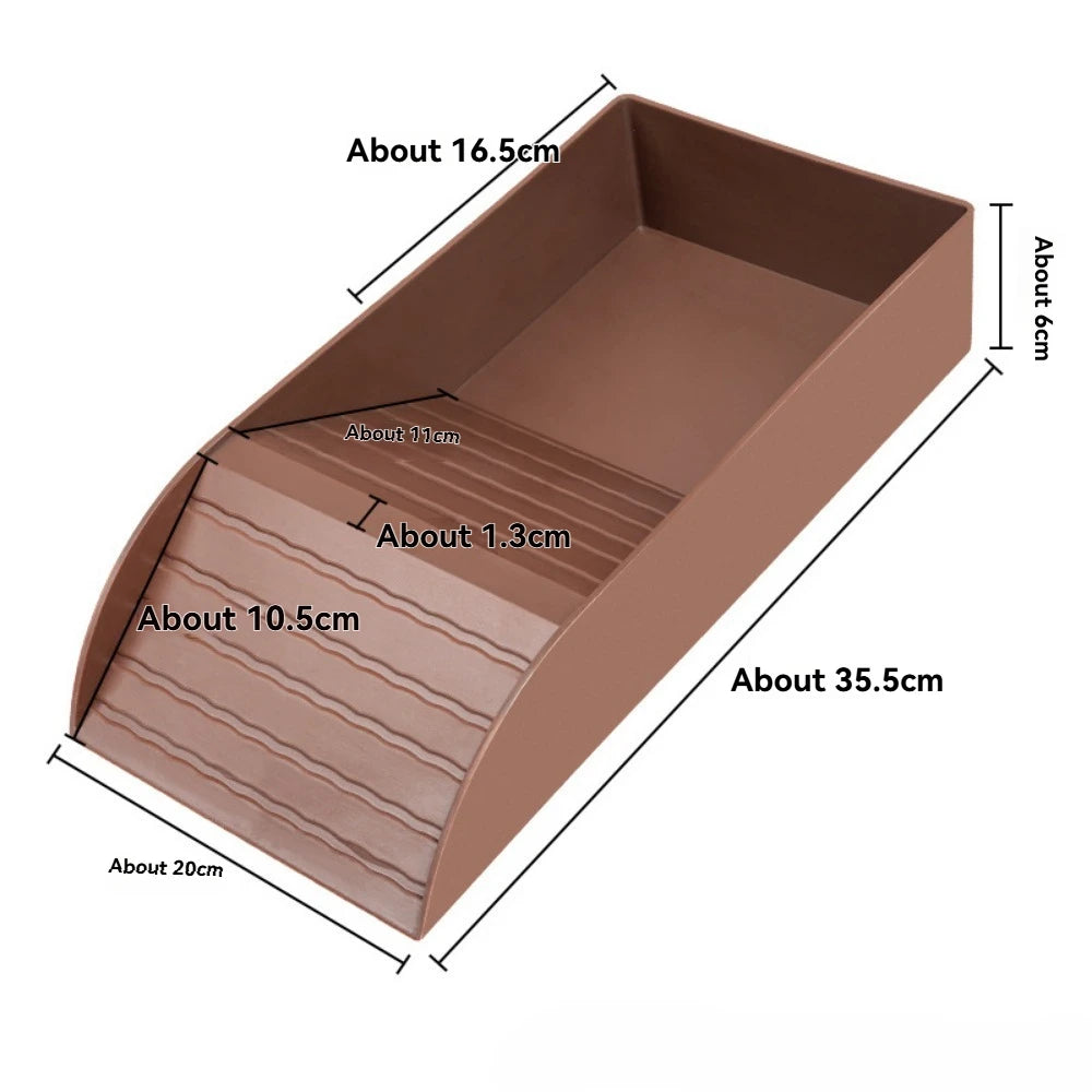 Turtle Bathing Pool Feeding Dish Durable Reptile Water Bowl for Box Turtles Frogs and Pets Easy to Clean Habitat Accessory