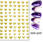3d Nail Art Stickers Red Black White Love Hearts Stars Clouds French Full Tips Adhesive Nail Decals Slider For Manicure