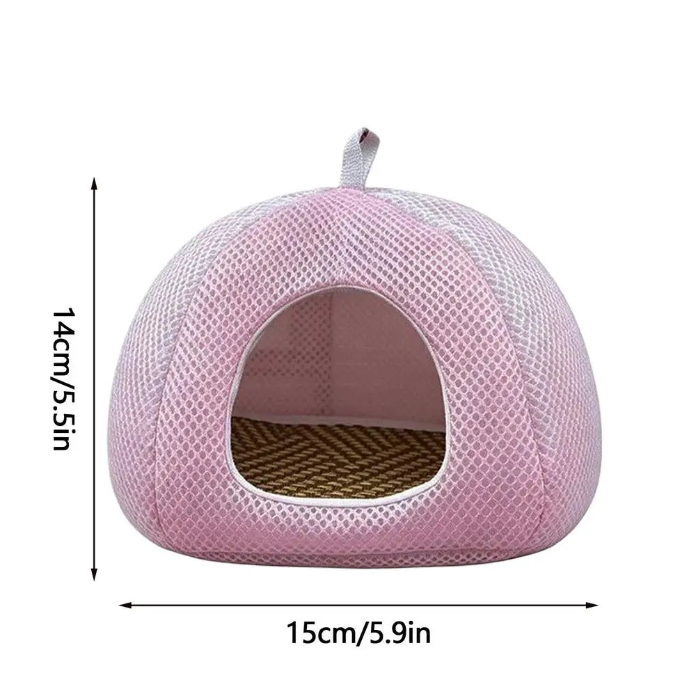 Corn snakeHouse Breathable Mesh Hanging tent style cave reptile dodging cave Easy to clean for Small reptile  ﻿