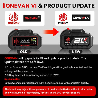 ONEVAN 2800N.M Brushless Cordless Electric Impact Wrench High Torque Screwdriver Drill Power Tool For Makita 18V Battery Pin
