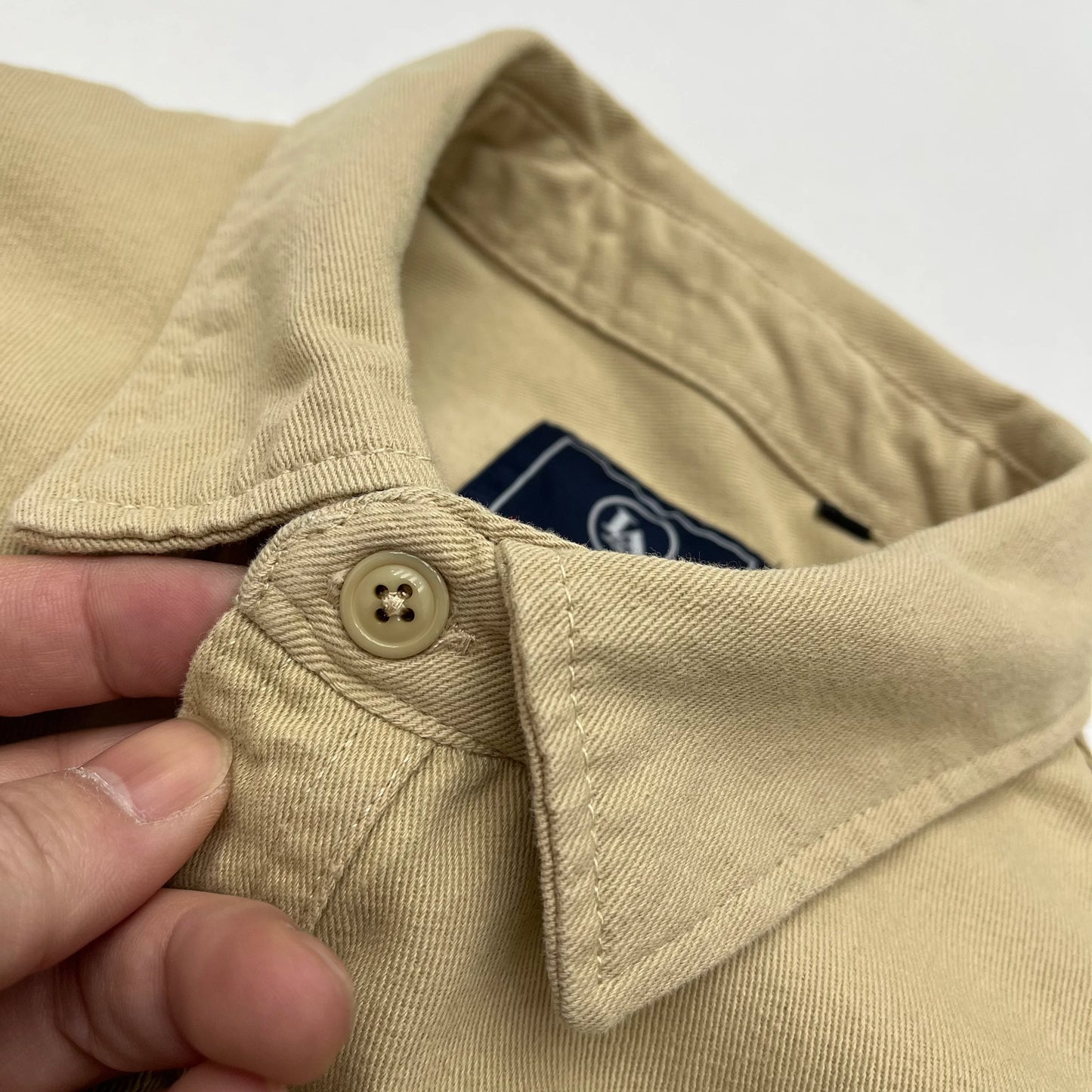 Autumn New Japanese Retro Heavyweight Twill Long-Sleeve Turn-down Collar 100% Cotton Shirt Men's Fashion Washed Casual Blouses