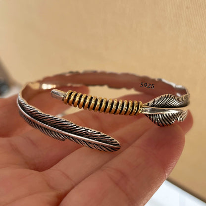 100% Solid 925 Sterling Silver Metal Bracelet for Women Vintage Handmade Simple Retro Black Stone Bracelet Birthday Gift Party