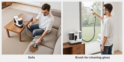 Lubluelu V8 Instant Heated Function Carpet Cleaner Machine 15Kpa Powerful Suction Hot Water Upgrade Portable Carpet Cleaning Machines for Pet Stains with Cleaning Tools & Self-Cleaning for Car/Couch/Rug/Spot