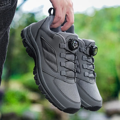 Men'S Spring And Autumn Outdoor Sports Shoes With Rotating Buckle Convenient Comfortable Anti Slip Hiking Shoes Large Size 39-48