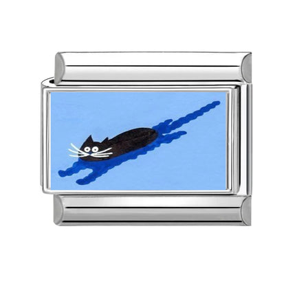 Wholesale Cute Animal Swimming Dogs Cats Sheep Charm Bracelet Fit 9mm Bracelet Stainless Steel Italian Links Making DIY Jewelrys