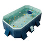 Blue Foldable Frame Swimming Pool For Kids Family Garden Summer Water Play Backyard Water Pool Multiple Sizes