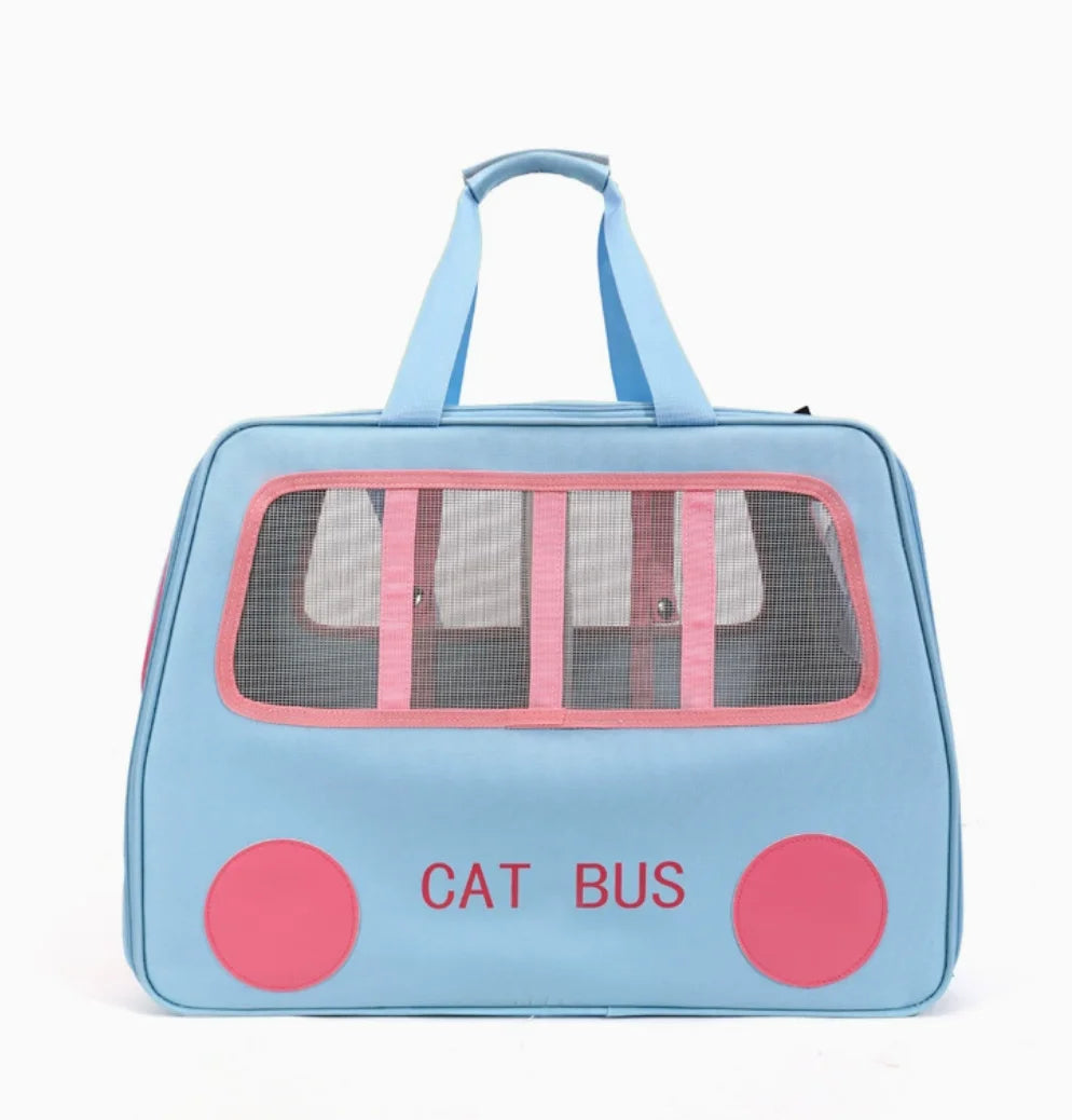 Multifunctional Pet Travel Trolley Case Portable Cat/Dog Carrier Bag Zipper Closure-Foldable Solid Pet Luggage Outdoor Travel