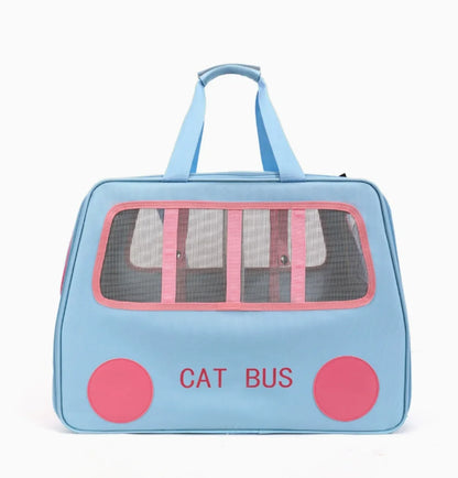 Multifunctional Pet Travel Trolley Case Portable Cat/Dog Carrier Bag Zipper Closure-Foldable Solid Pet Luggage Outdoor Travel
