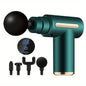 Portable Fascial Massage Gun Electric Percussion Pistol Massager Body Relaxation With LED Touch Screen 4Replaceable Massage Head
