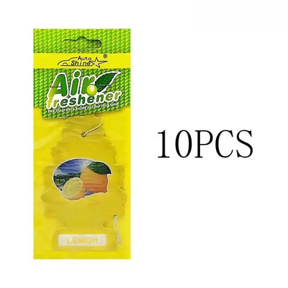 3-80pcs Christmas Tree Car Air Freshener Natural Aromatherapy Tea Paper Hanging Perfume Vanilla Auto Parts Interior