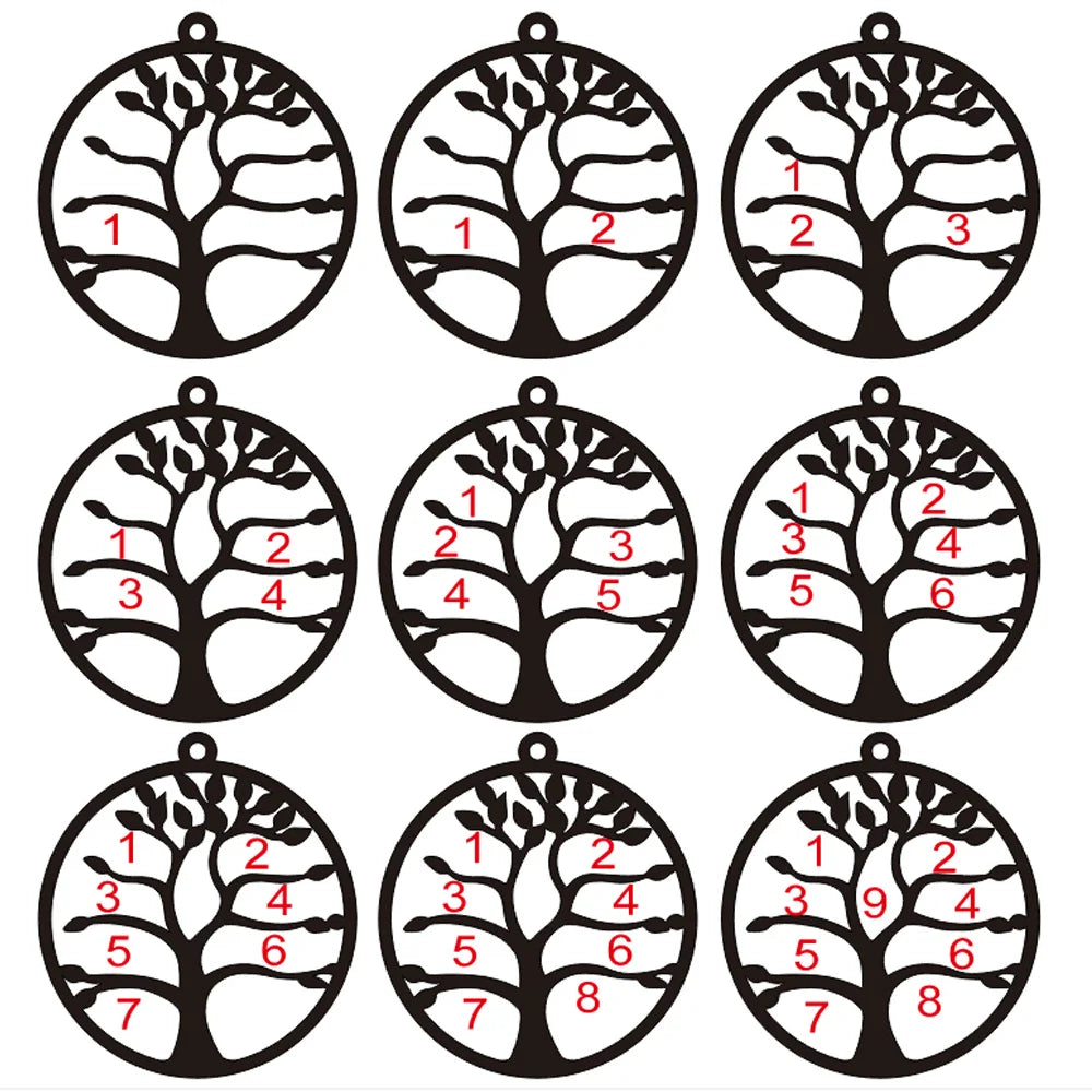 Custom Tree of Life Necklace Personalized Name Multiple Name Family Member Stainless Steel Necklace Mother's Day Gift For Mom