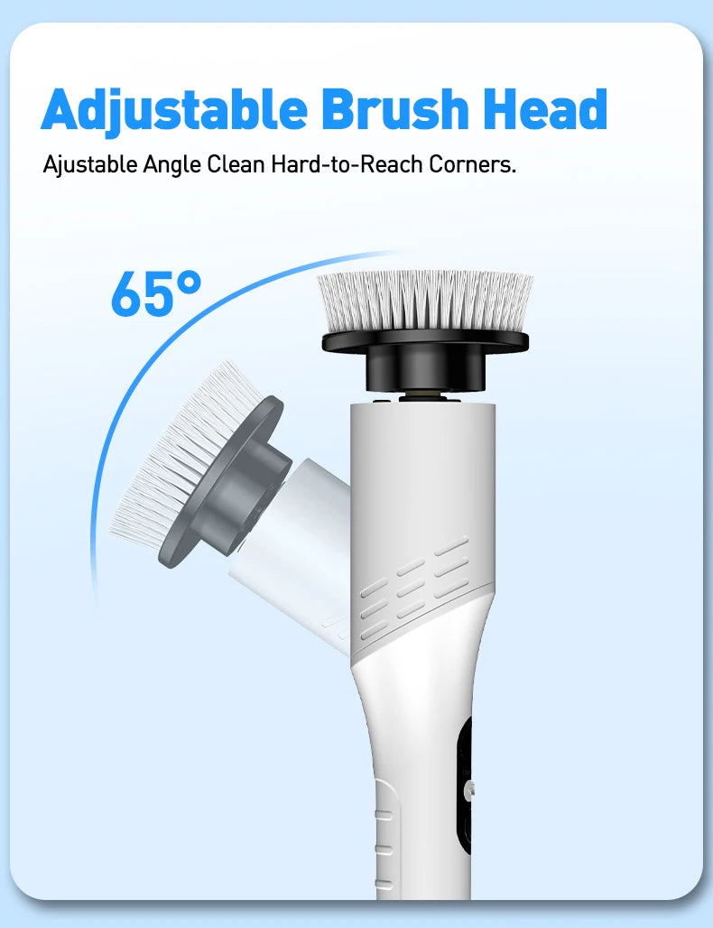 Electric cleaning brush, waterproof long-handle, multi-functional household floor brush, electric brush, floor scrubber
