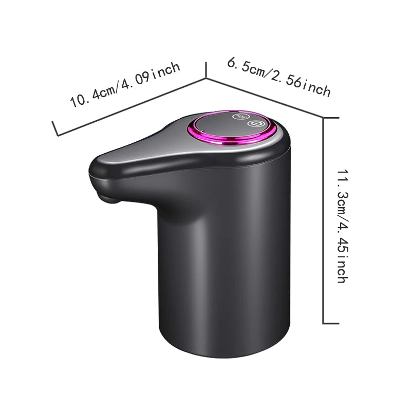 Electric Water Pump, Automatic Intelligent Household Bottled Purified Water Dispenser, USB Charging, Wireless Water Pump