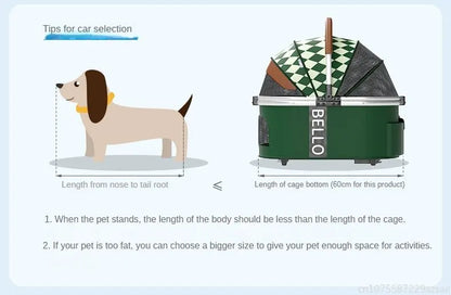 Pet strollers Aluminum tube trolley pet bag separate cat dog car car travel tourist car foldable stroller dog puppy stroller
