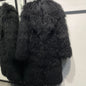 Mongolia Sheep Fur New Brand Real Fur Long Genuine Fur Coat Mongolia Sheep Fur Long Sleeves Women's Warm Jacket