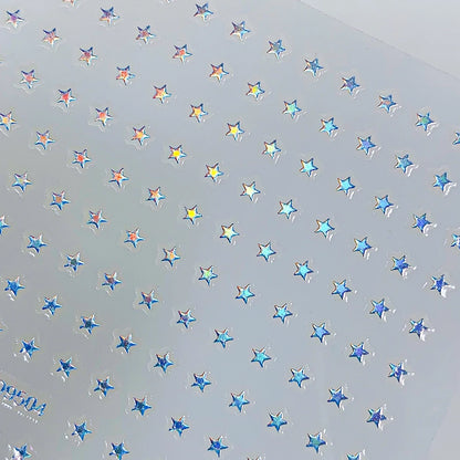 8Pcs/Set 3D Mix Colors Y2K Stars Nails Stickers 8*10cm Five-pointed Star Nail Decals Self-Adhesive Starlight DIY Nail Supplies 1