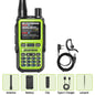 Baofeng UV-5R Mini Walkie Talkie Bluetooth Programming Wireless Copy Frequency Full Band 999CH AM FM Type-C Long Range Ham Radio