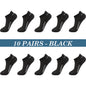 High Quality 10Pairs Men Socks Cotton Summer Sports Breathable Ankle Socks Mesh Casual Athletic Thin Cut Short Plus Size 39-48